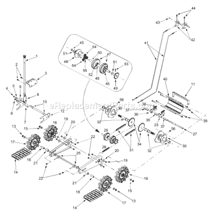 Page F Diagram and Parts List for 31AH763G401 2000 Yard Man Snow Blower